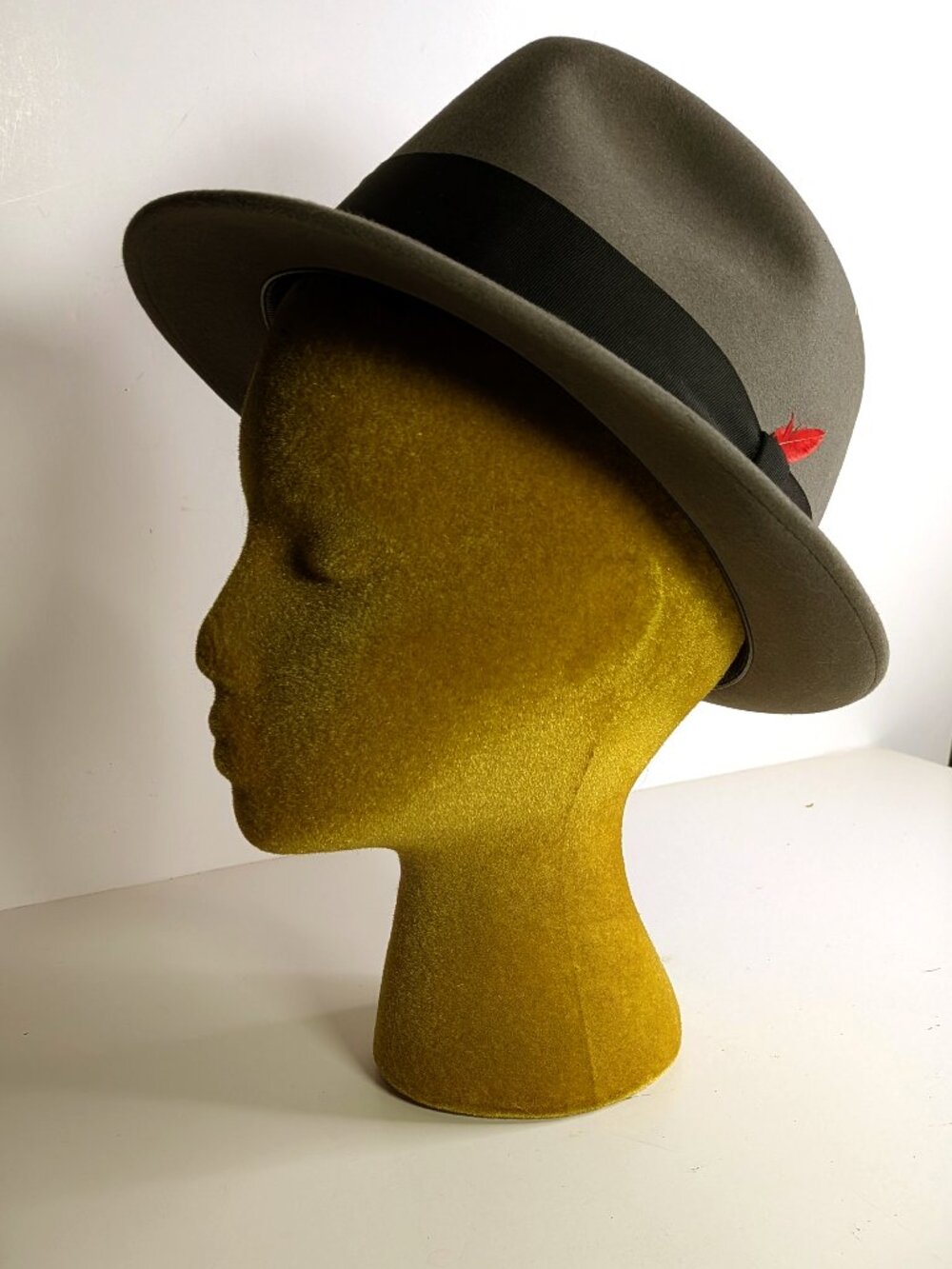 Biltmore Cavalier Snap-amatic Brown wool felt men’s vintage hat Size 7 1/8